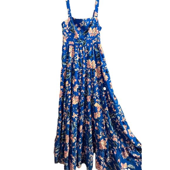 Eliza J Dresses & Skirts - Eliza J Dress Womens 6 Tiered Maxi Flowy Smocked Feminine Fairy Tropical Cruise